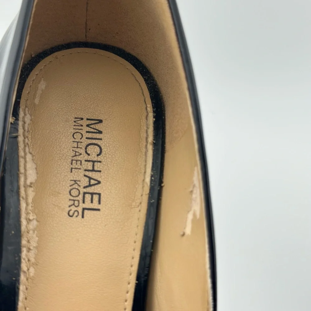 Michael Kors Black Patent Leather Pointed-Toe Heels